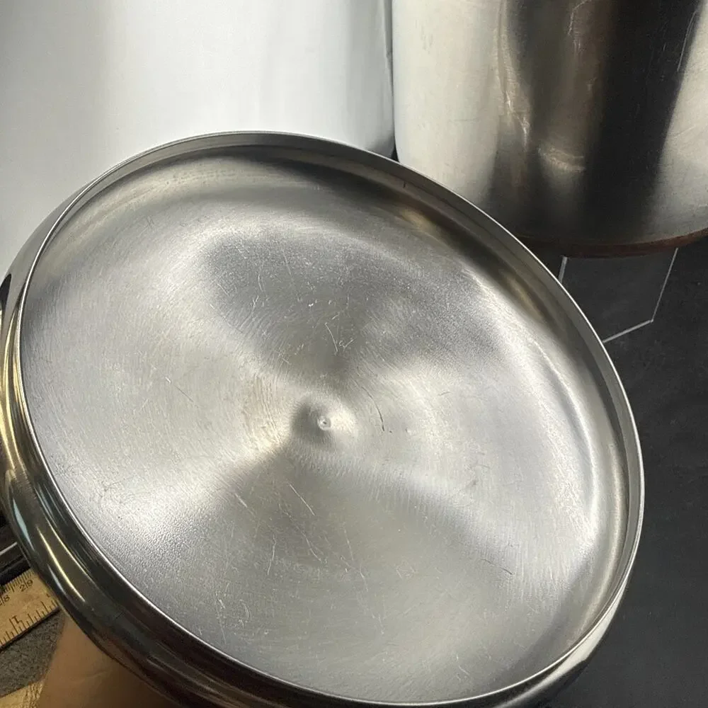 Vintage Revere Ware 3 qt Sauce Pan, Copper Bottom, Stainless Steel, Lid Pre-1968